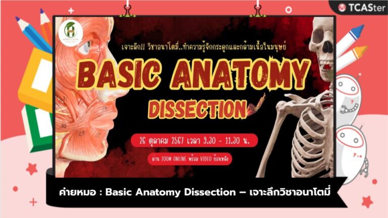 ค่ายหมอ : Basic Anatomy Dissection – เจาะลึกวิชาอนาโตมี่