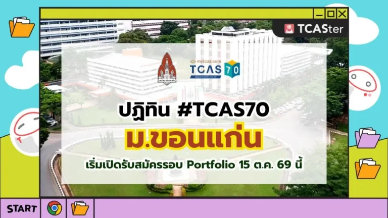 ปก TCAS70 มหาวิทยาลัยขอนแก่น