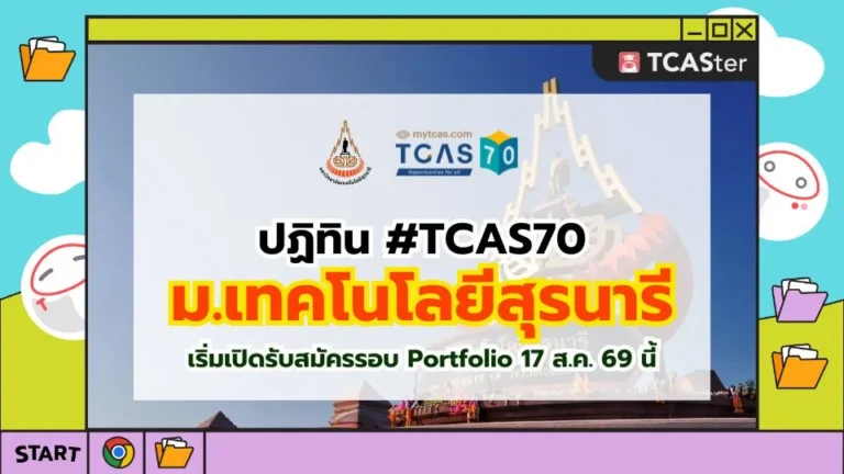 ปก TCAS70 มหาวิทยาลัยเทคโนโลยีสุรนารี
